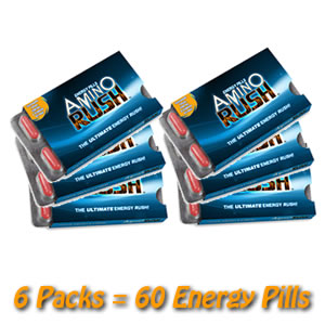 Amino Rush™ Energy Pills 6 Packs